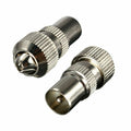 PIFCO Nickel Co-Axial TV Plugs Pack of 2 AVS1049