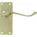 4" Vic Scroll Latch Handle Brassed 0923