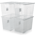 Clear Plastic Storage Box 80 Litre LL5428 / ST80