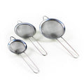 Stainless Steel Fine Mesh Strainer Sieve Set of 3 Assorted Sizes 1049 A
