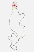 Wickedfun Silver Plastic Beads Necklaces (Approx 48 Inches)
