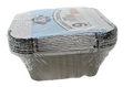 Pack Of 9 Aluminium 14oz Containers With Lids Outdoors Home SK1104