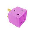 Status 2 Way Non Fused Adaptor African Violet In Colour CDU Home Diy 8100