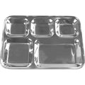 Stainless Steel 5 Compartment Dinner Lunch Tray 34 x 26cm ST14083