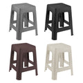 Tuffex Plastic Rattan Stool 28 x 28 x 45 cm Assorted Colours 10159