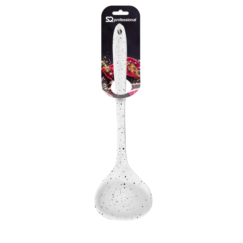 Silicone Ladle 8.5 x 29.5 cm Speckled White 10245
