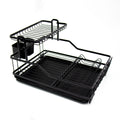 Durane Aluminium Dish Drainer Rack 47.5 x 35 x 28 cm Black 10584