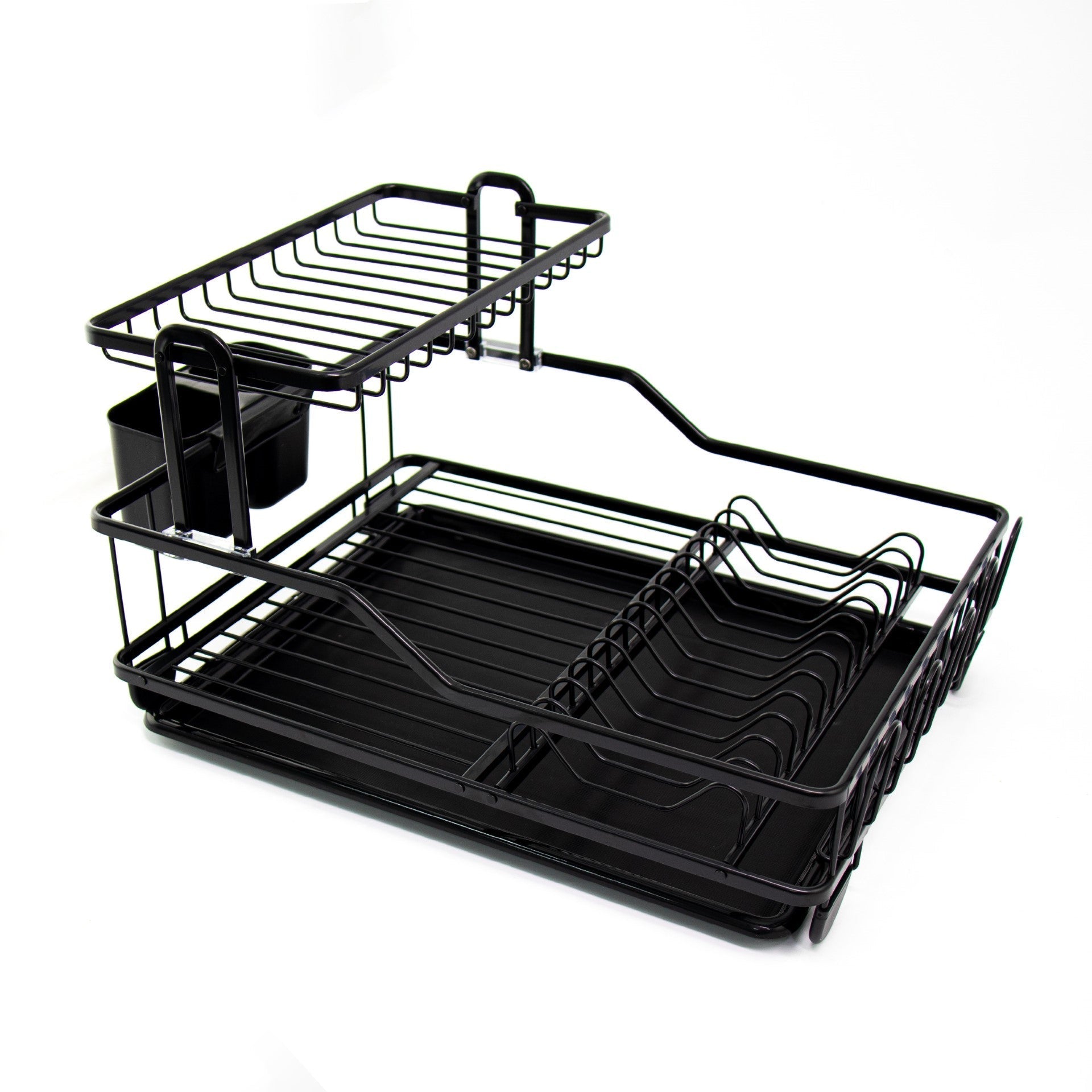 Durane Aluminium Dish Drainer Rack 47.5 x 35 x 28 cm Black 10584