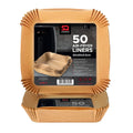 SQ Professional Kitchen Baking Brown Paper Air Fryer Liners Square 20 x 20 x 4.5 cm 50pcs 10613
