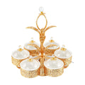 Durane Metal / Plastic Ornate Party Serving Tray Gold S-77 Round 42 x 42 x 44.5 cm 10678