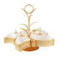 Durane Metal / Plastic Ornate Party Serving Tray Gold E0483-C Clamshell 55 x 46 cm 10679