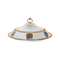 SQ Professional Durane Ornate Party Food Serving Cloche with Tray Silver 58328XLSG 48 x 48 x 12.5 cm Round 11203