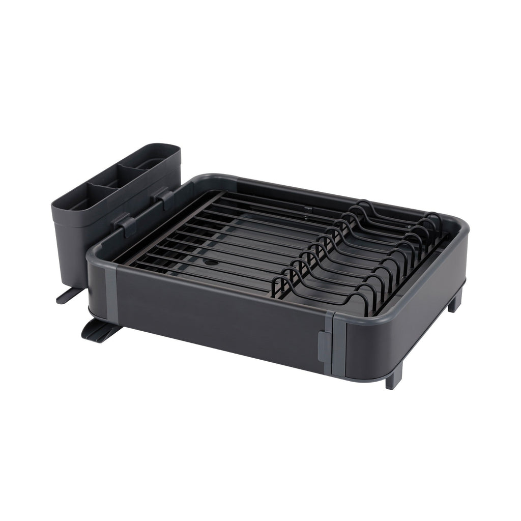SQ Professional Durane Aluminium Expandable Dish Drainer 43-61 x 30 x 14.5 cm Black 11300