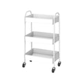 SQ Professional Durane Kitchen Trolley Storage Rack 3 Tier 41.5 x 30.5 x 77.2 cm White 11303
