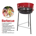 Portable Round BBQ Grill 14" with 4 Adjustable Grilling Levels 1161