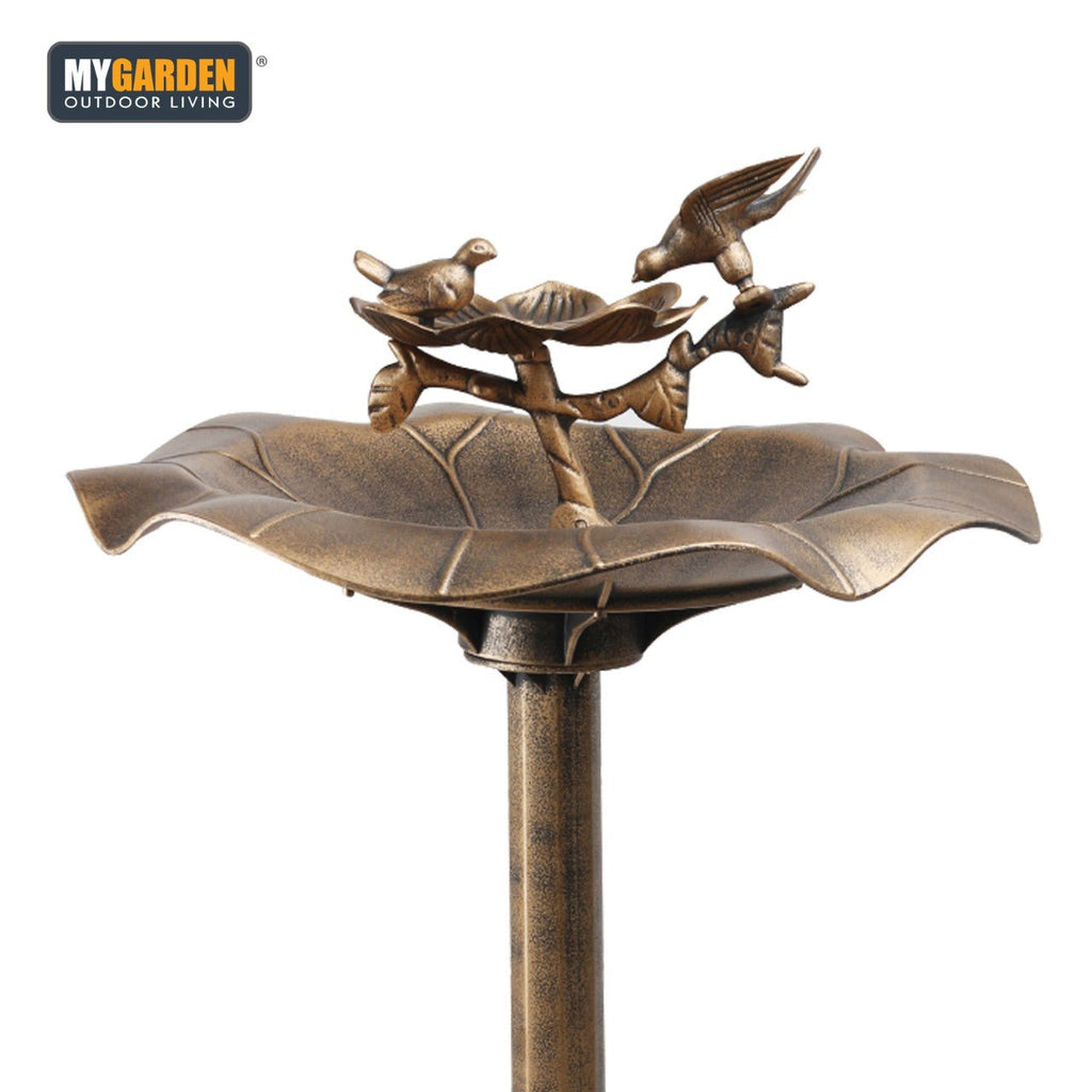 Traditional Weatherproof Bronze Effect Garden Bird Bath 1036