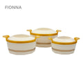 SQ Professional Fionna Hot Pot Set 3pc 1.0 - 1.5 - 2.5L Beige 9351