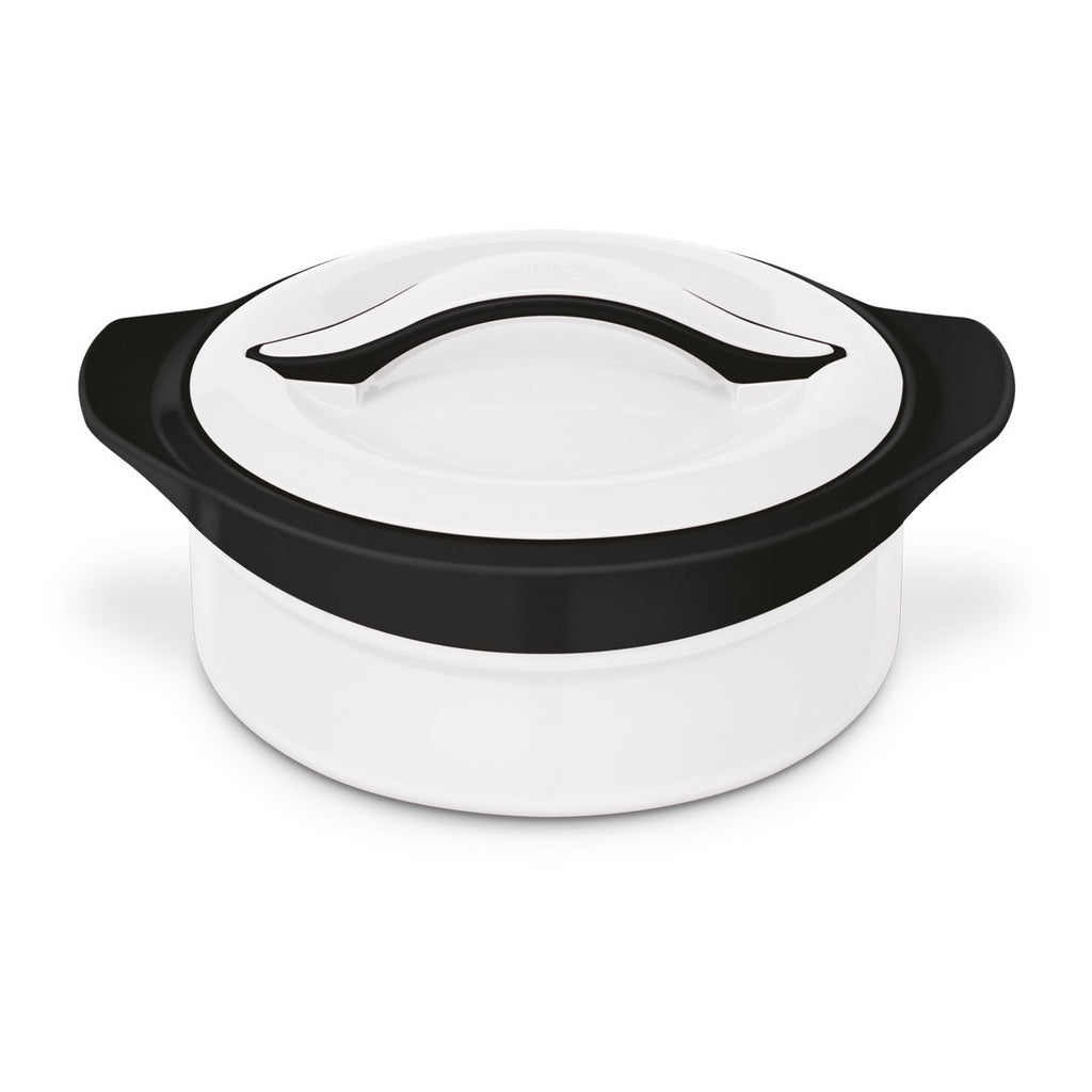 SQ Zenith Insulated Casserole Set 3pc White-Black 1L-1.5L-2.5L 9570