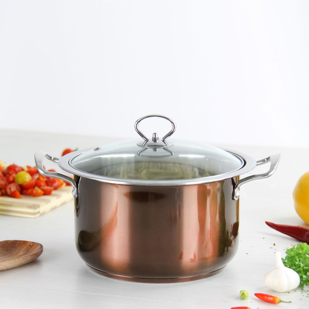 SQ Professional Gems Stainless Steel Stockpot Set of 4 Axinite 18-20-22-24cm 9583