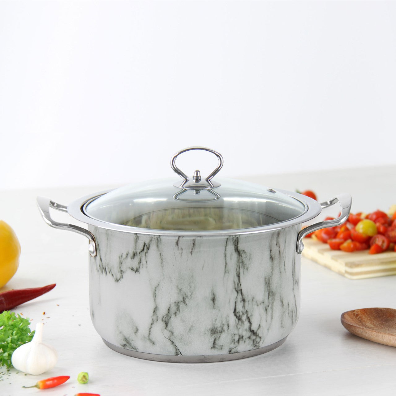 SQ Professional Gems Stainless Steel Stockpot Set of 4 Calac 18-20-22-24cm 9788