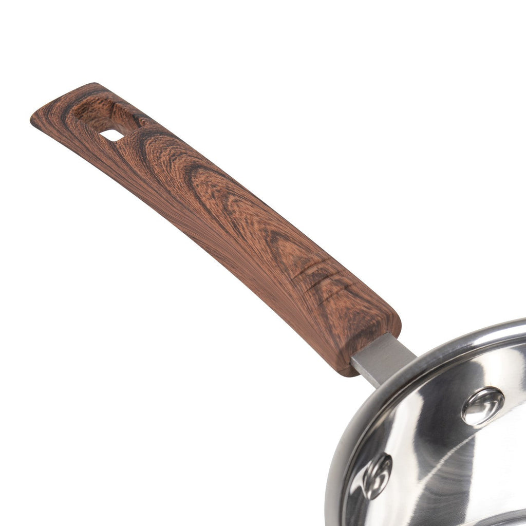 SQ Professional Lustro Touch Stainless Steel Cookware Set of 6 Brown 9965