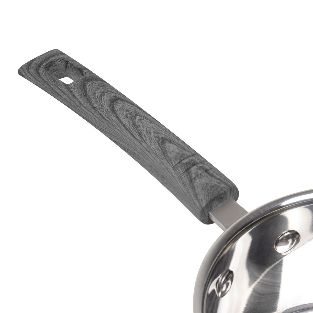 SQ Professional Lustro Touch Stainless Steel Cookware Set of 6 Black 9966