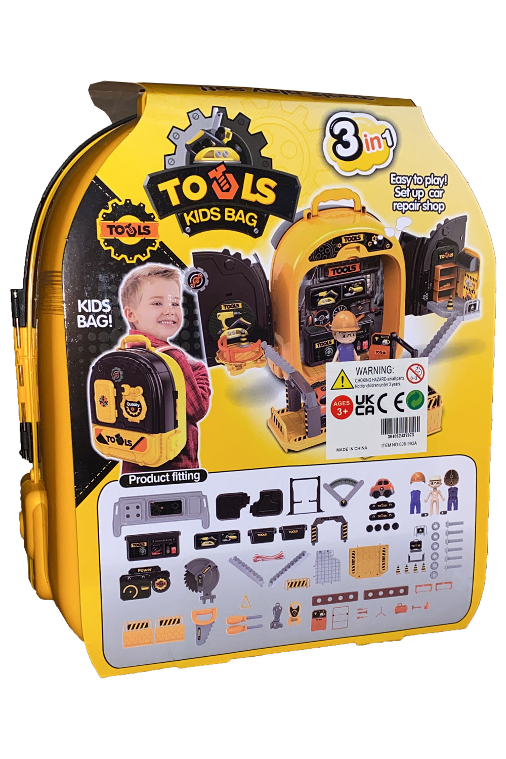 Wickedfun Tools 3 in 1 Kids Toy Backpack