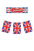 Union Jack Flag Bunting 10M W/20 Pennants PVC