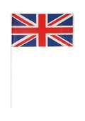 Union Jack Hand Flag with Stick (29cm x 17cm) (Pack of 50)