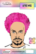 Wickedfun Unisex Pink Curly Afro Wig
