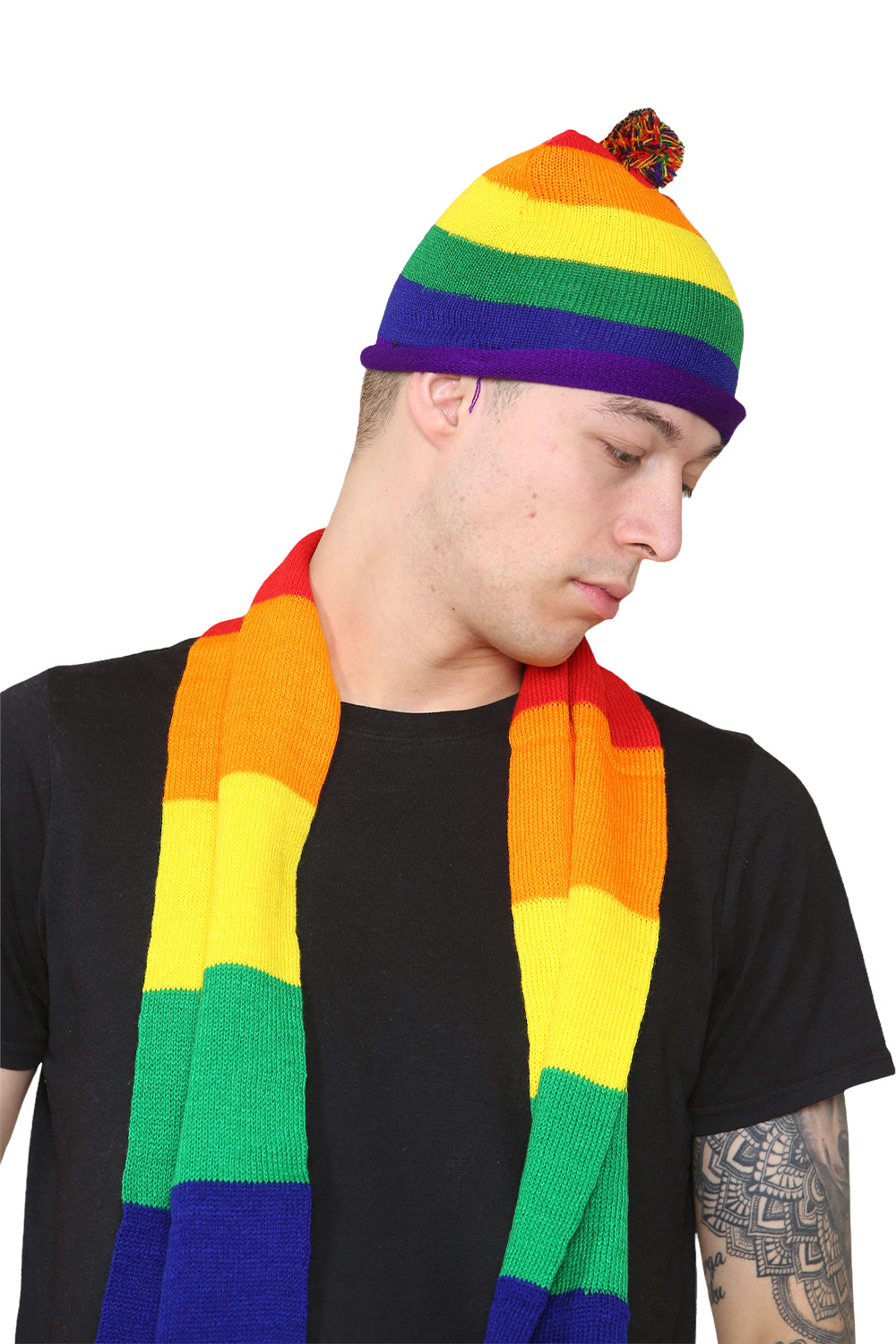 Unisex Rainbow Scarf