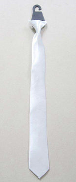 Wickedfun White Clip on Neck Tie