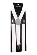 Wickedfun White Plain Braces (2.5 cm)
