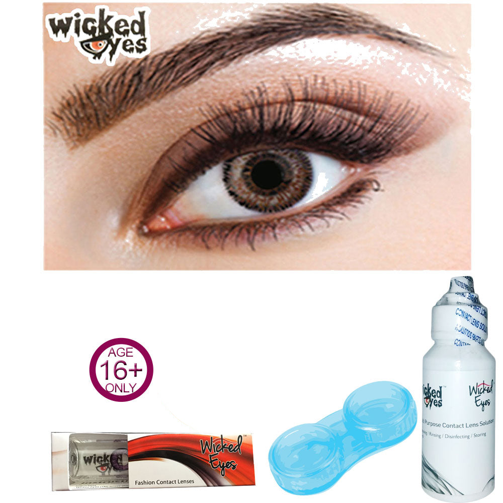 Wicked Eyes Two Tone Grey Fashion Lense