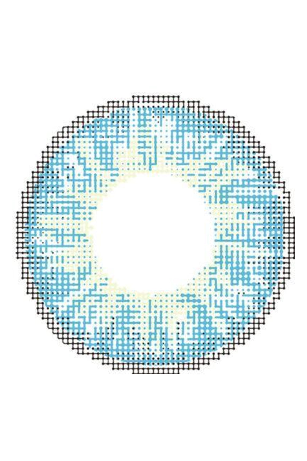 Wicked Eyes Three Tone Caribbean Blue 30 Day Lenses