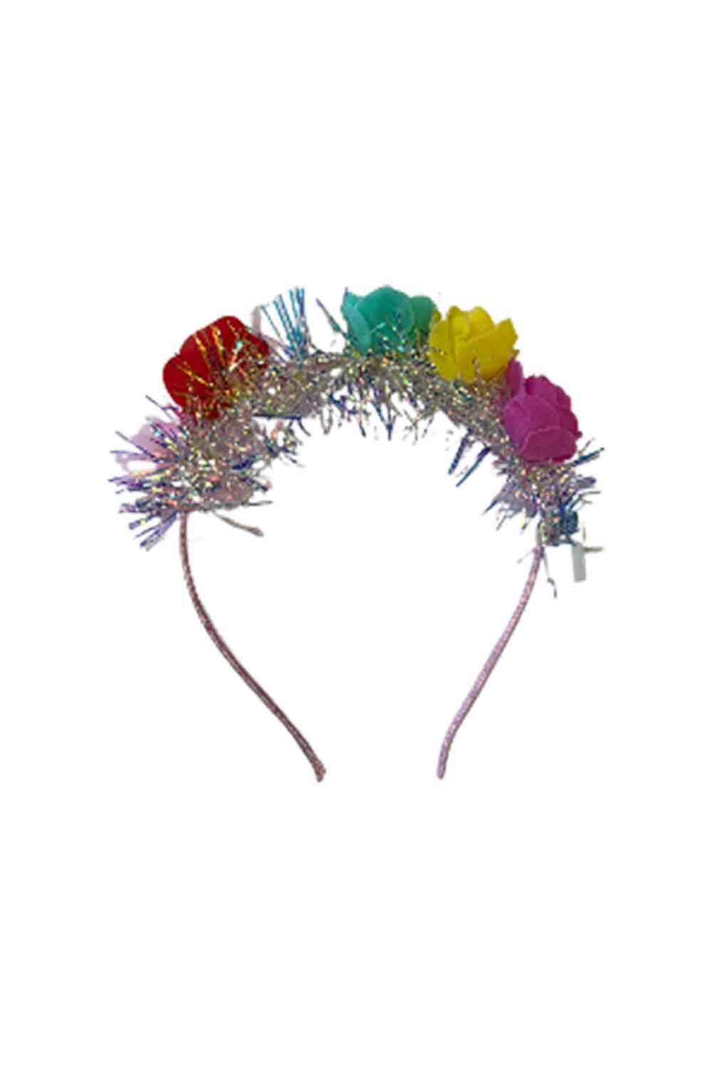 Wickedfun 12pc Assorted Foam Rose Light Up Headband