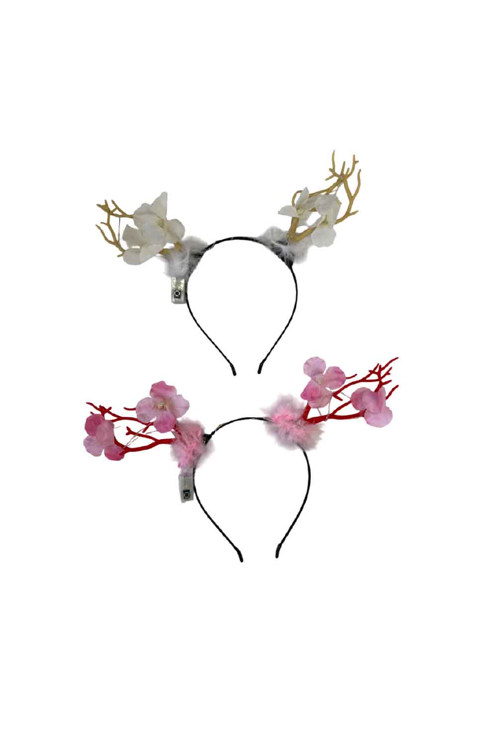 Wickedfun Assorted Light Up Flower Antler Headband