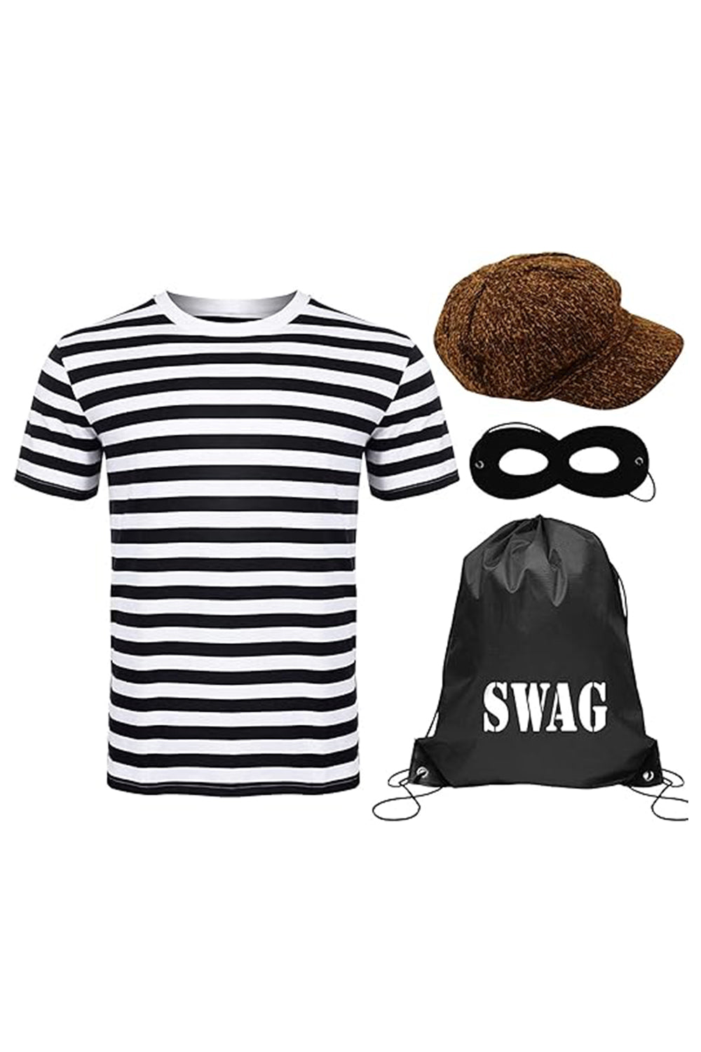 Wickedfun Adult 4pc Burglar Set