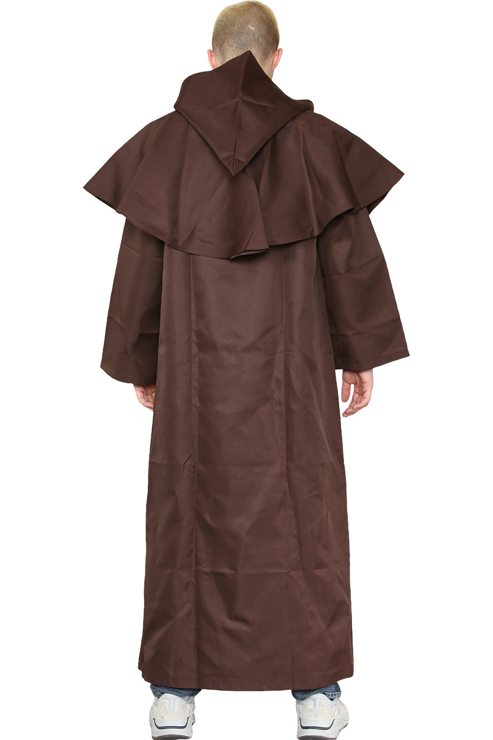 Wickedfun Adult Medieval Hooded Monk Renaissance Priest Robe Costume