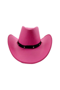 Wickedfun Adult Pink Felt Studded Cowboy Hat