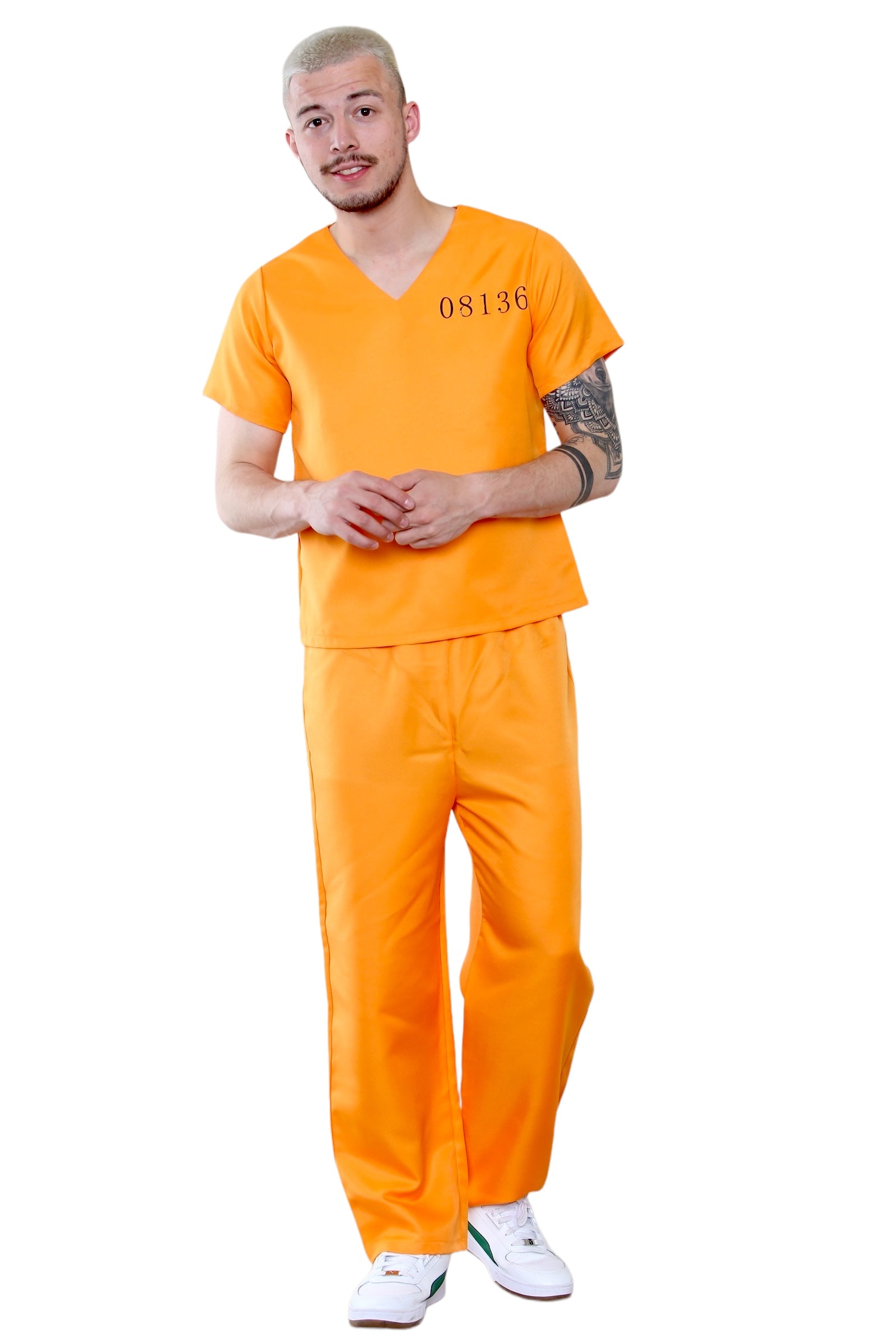 Wickedfun Adult Prisoner Suit 2 Pcs Set