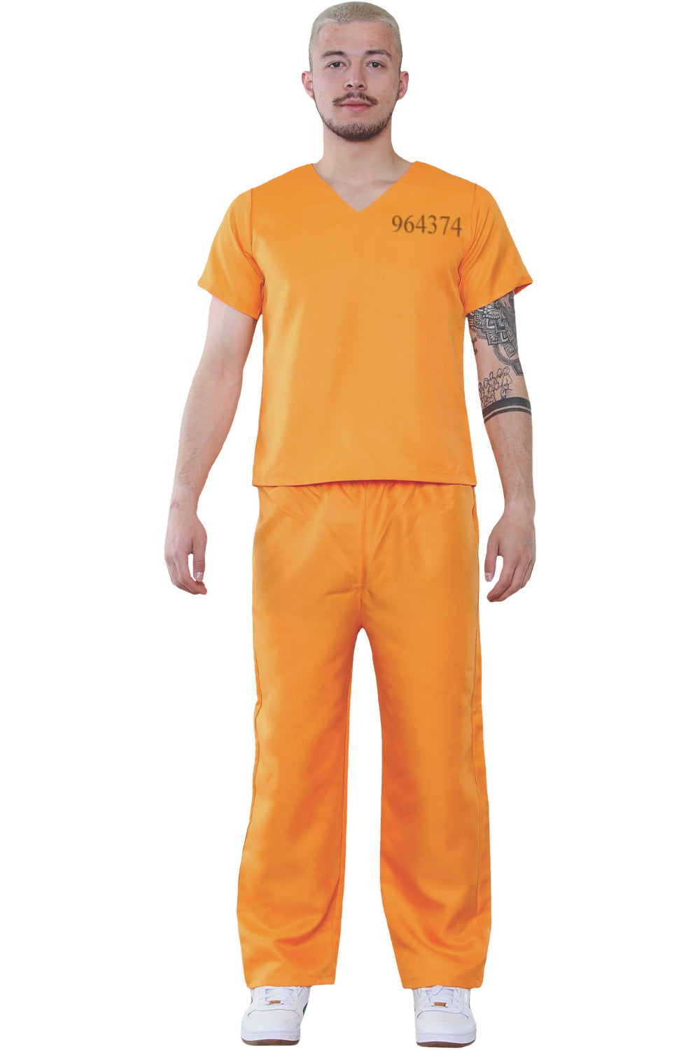 Wickedfun Adult Prisoner Suit 2 Pcs Set
