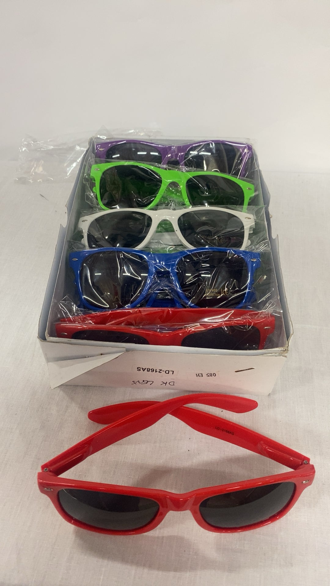 WickedFun Assorted Colours Frame Dark Lens Sunglasses