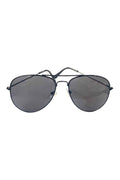 Wickedfun Aviator Glasses Black Frame Dark Lens