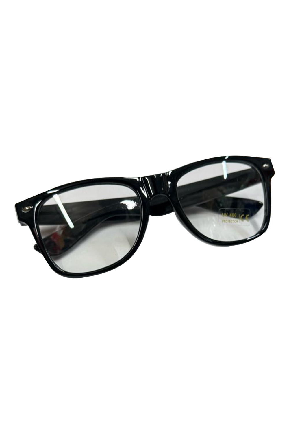Wickedfun Austin Glasses Black Frame with Clear Lens
