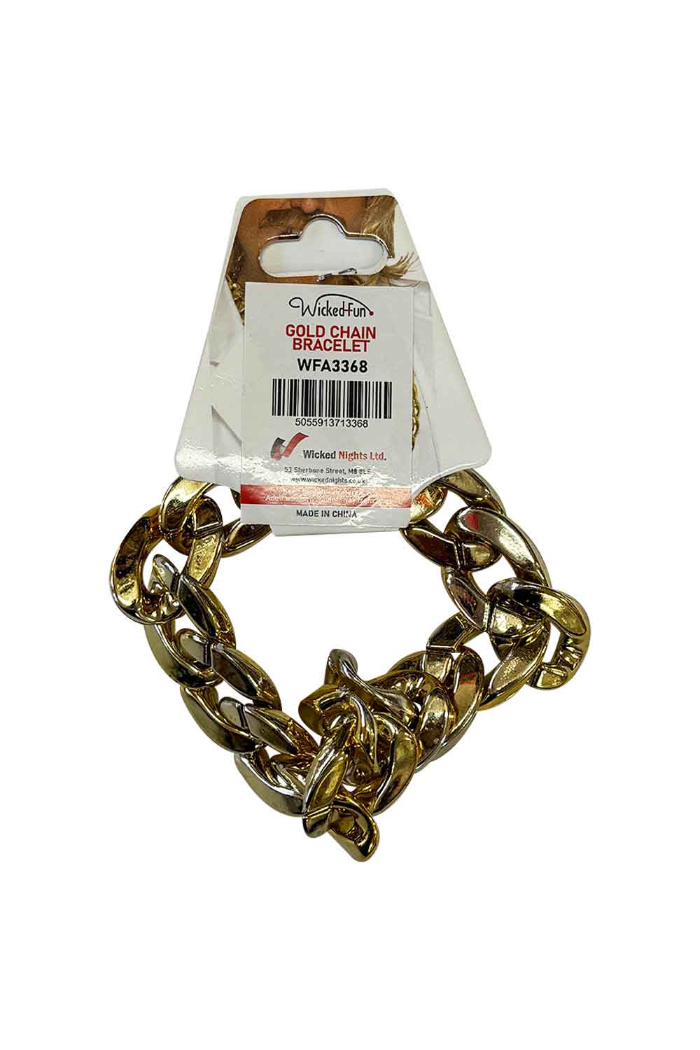 Wickedfun Bracelet Gold Gangster 31cm