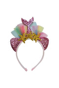 Wickedfun Glitter Pink Mermaid Cat Headband