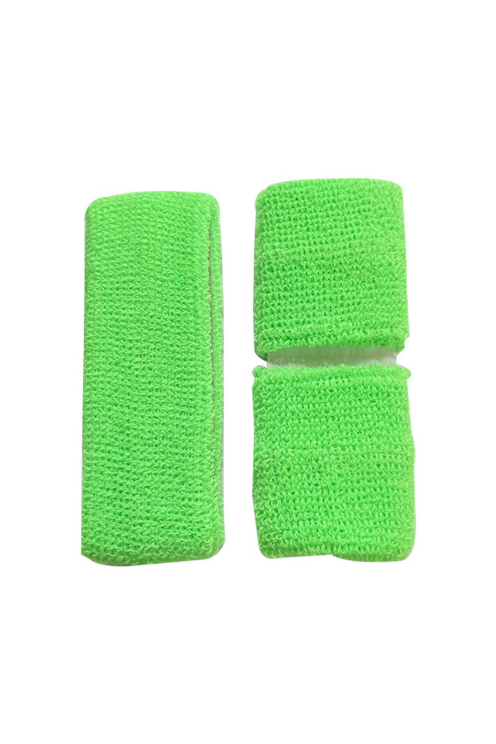 Wickedfun Green Towelling Headband/Wristband Set