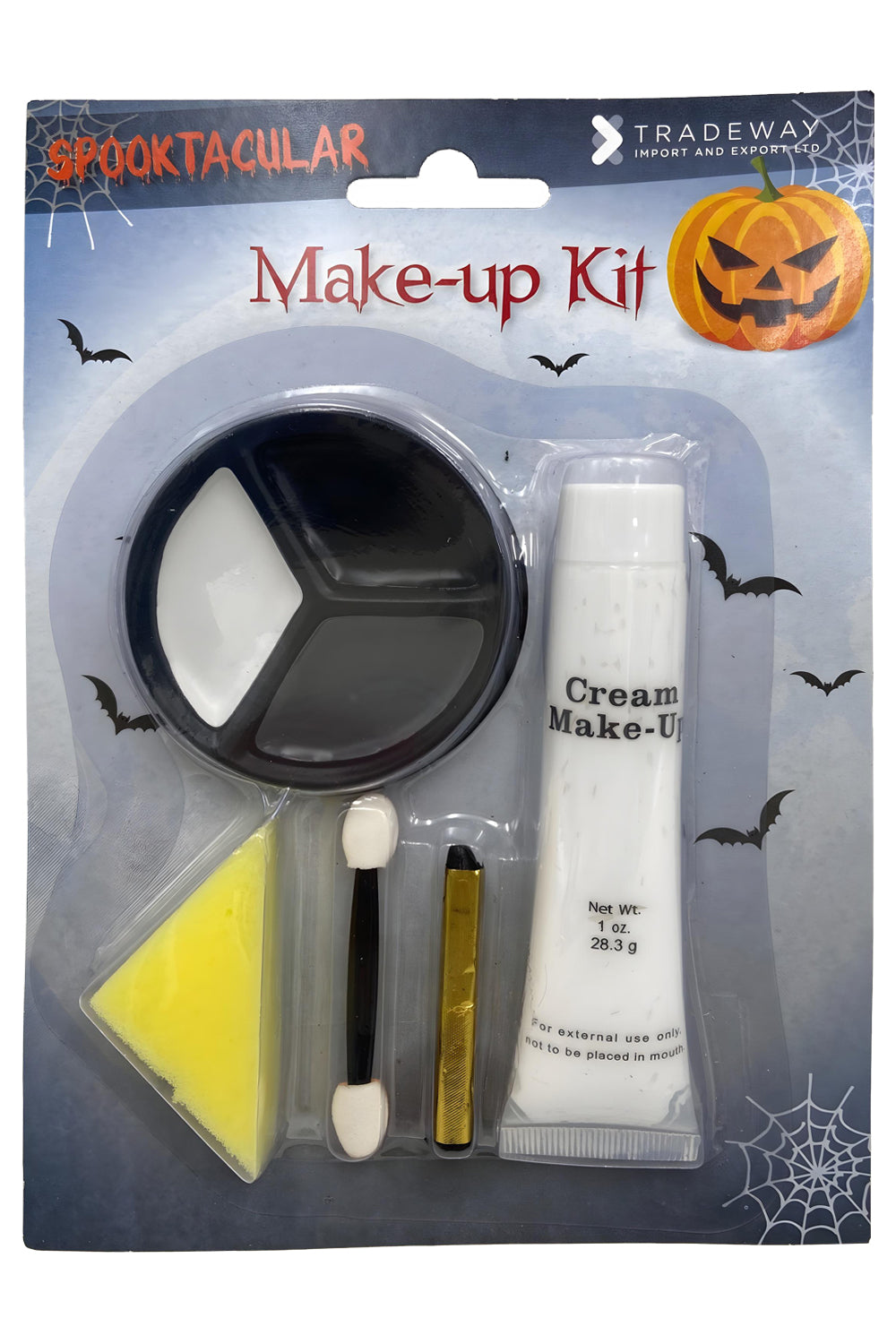 Wickedfun Halloween Face Paint Makeup Kit Of Vampire, Zombie & Witch