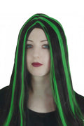 Wickedfun Halloween Witch Wig Green